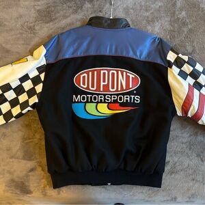 Chase Authentics DuPont Reversible Motorsports Jacket - Black, Blue, Red VGUC